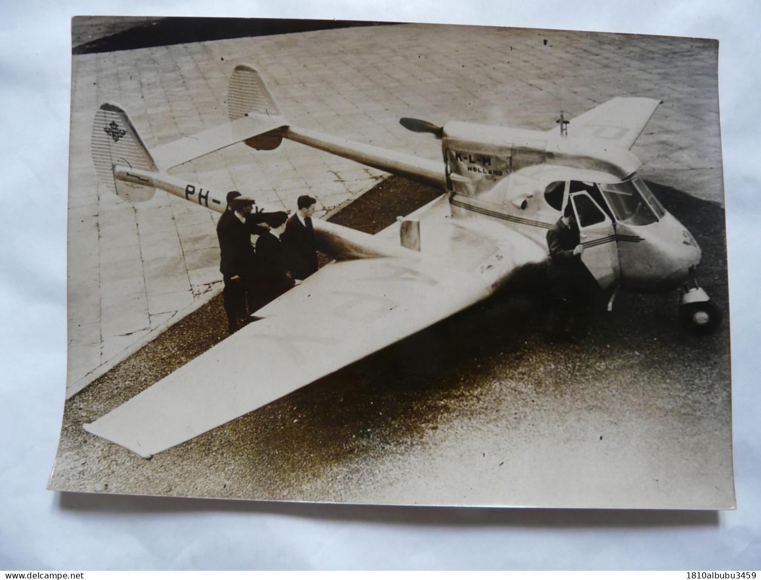 PHOTO ANCIENNE (13 X 18 Cm) : Scène Animée - AVION-TRICYCLE - 1937 - Luchtvaart