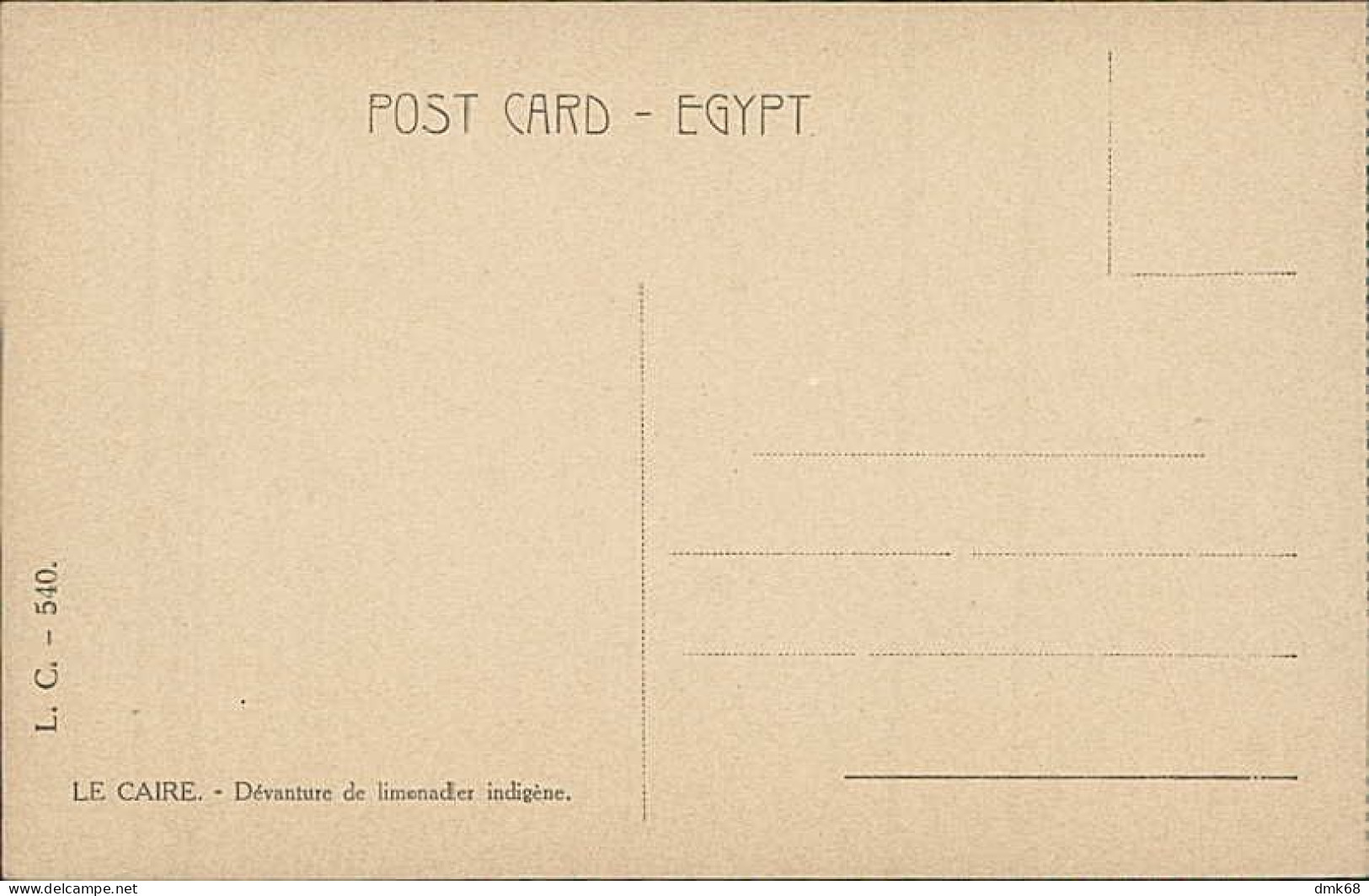 EGYPT - CAIRO - NATIVE LEMONADE SHAP-FRONT - EDIT L. C. - 1910s (12677) - Cairo