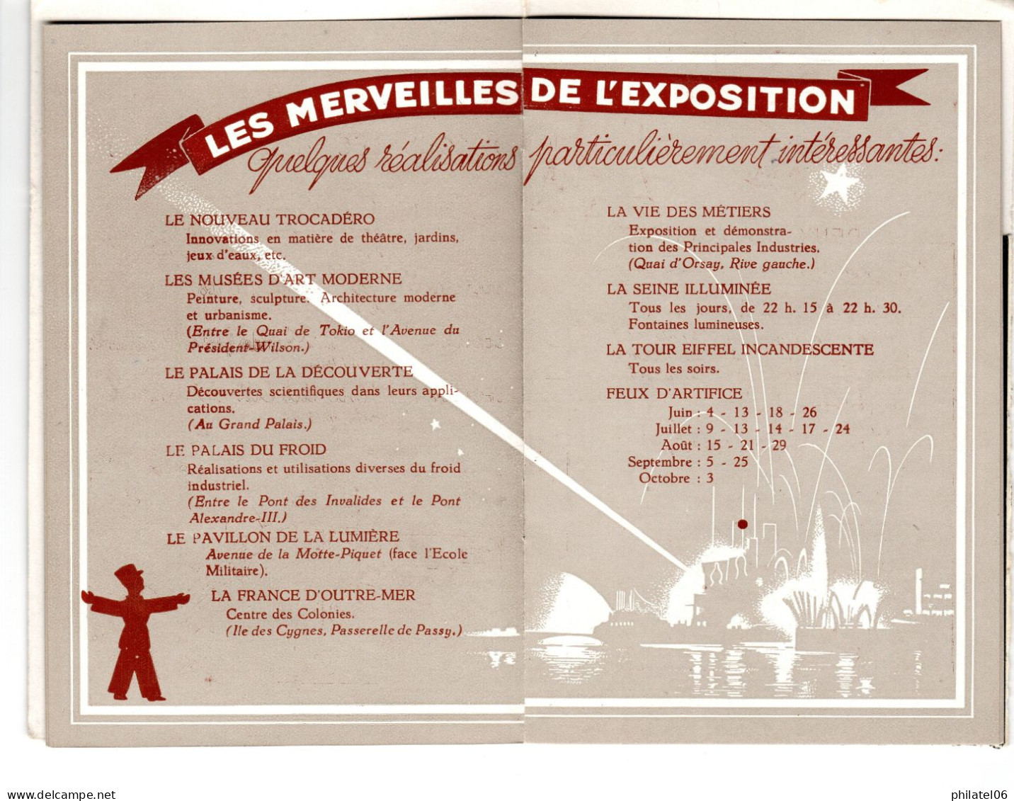 SUPERBE PROGRAMME DE L'EXPO 1937 (12 PAGES)  AVEC PLANCHE DE BONS COMPLETE   TTB - Programmi