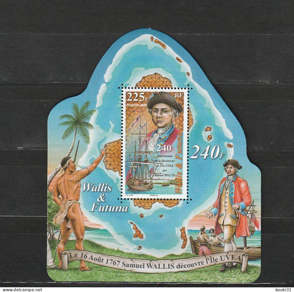 Wallis Et Futuna YT BF 22 ** : Uvea , Samuel Wallis - 2007 - Blocs-feuillets