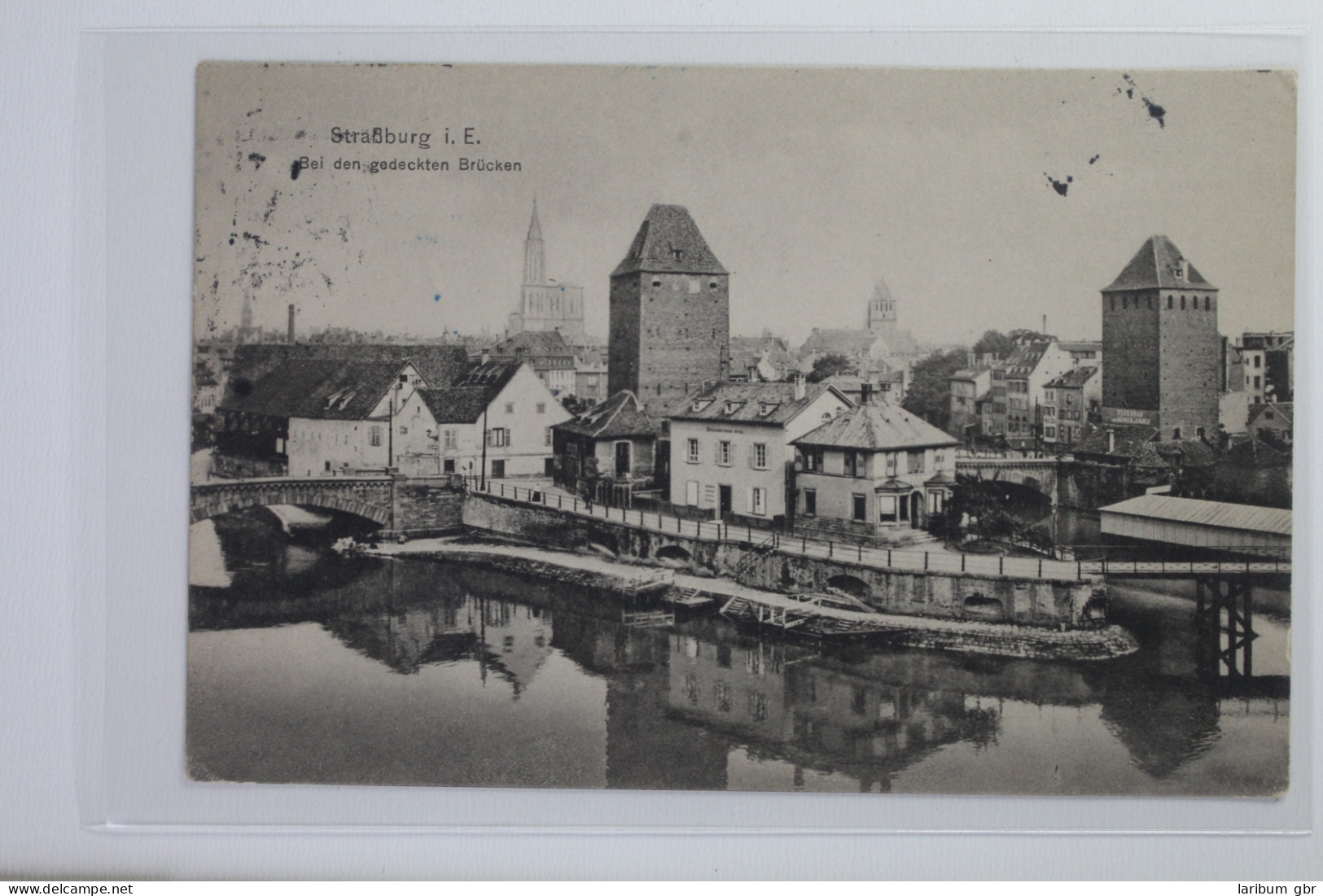 AK Straßburg I. E. Bei Den Gedeckten Brücken 1916 Gebraucht #PI983 - Other & Unclassified