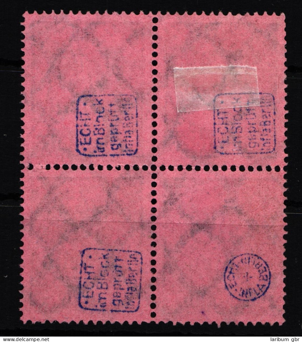 Deutsches Reich Dienstmarken 91 Gestempelt 4er Block, Geprüft Infla BPP #HJ775 - Service