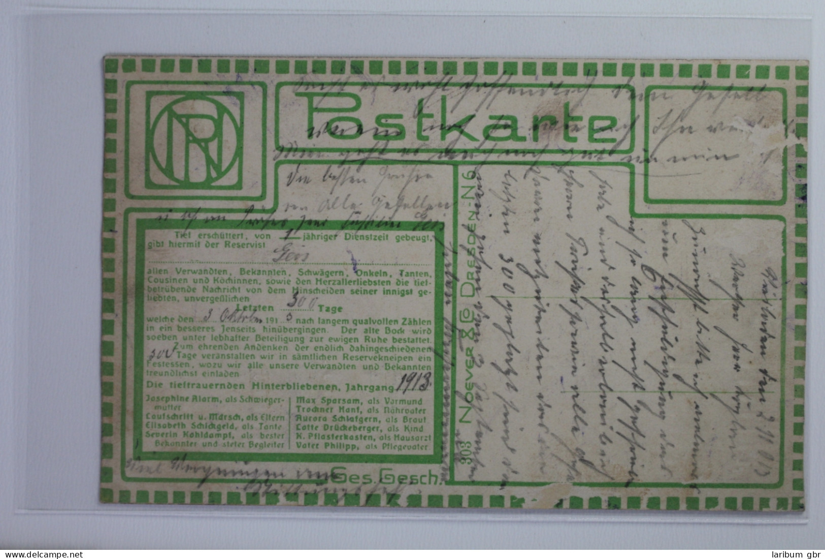 AK Deutschland Ruhe Sanft Auf Beiden Seiten 1913 Gebraucht #PI999 - Other & Unclassified