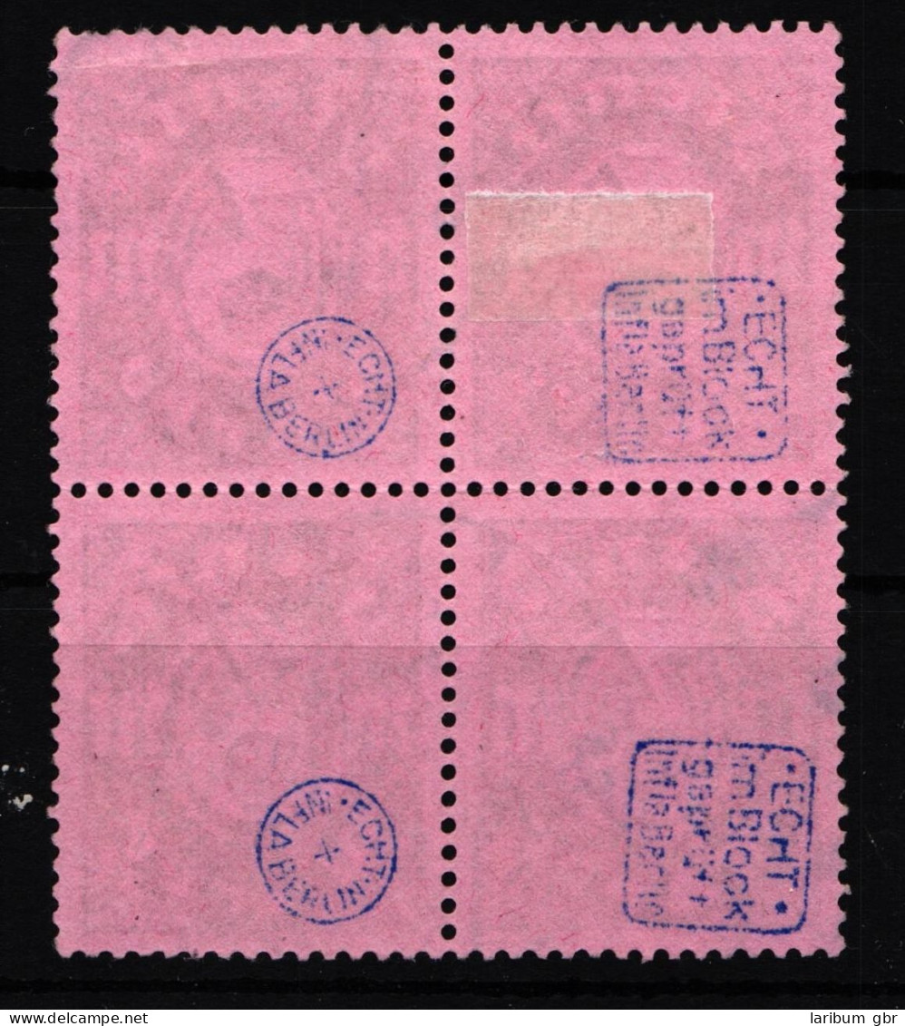 Deutsches Reich Dienstmarken 67 Gestempelt 4er Block, Geprüft Infla BPP #HJ751 - Dienstmarken