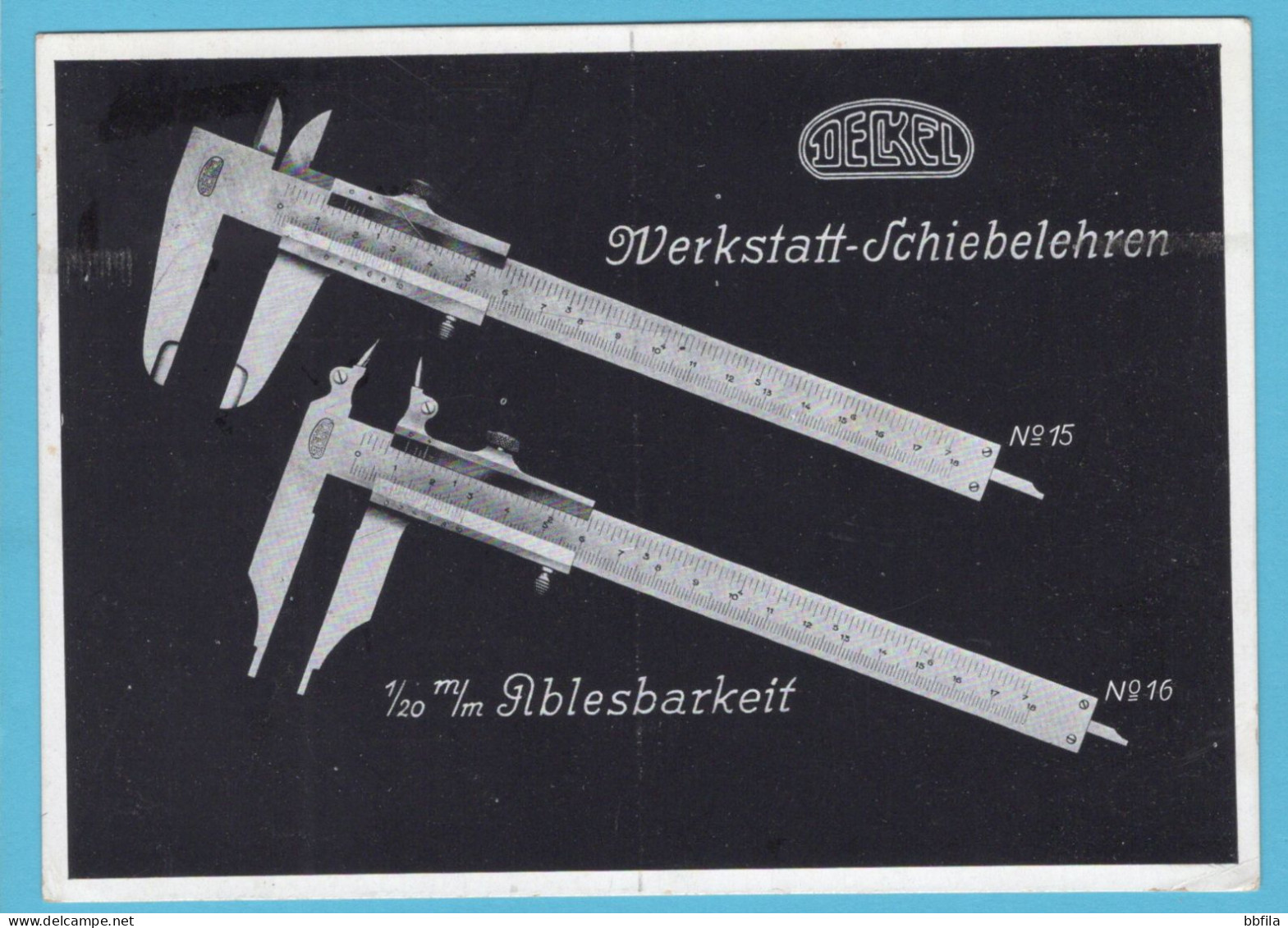 NEDERLAND Prentbriefkaart Deckel Meet Gereedschap 1926 Amsterdam - Other & Unclassified