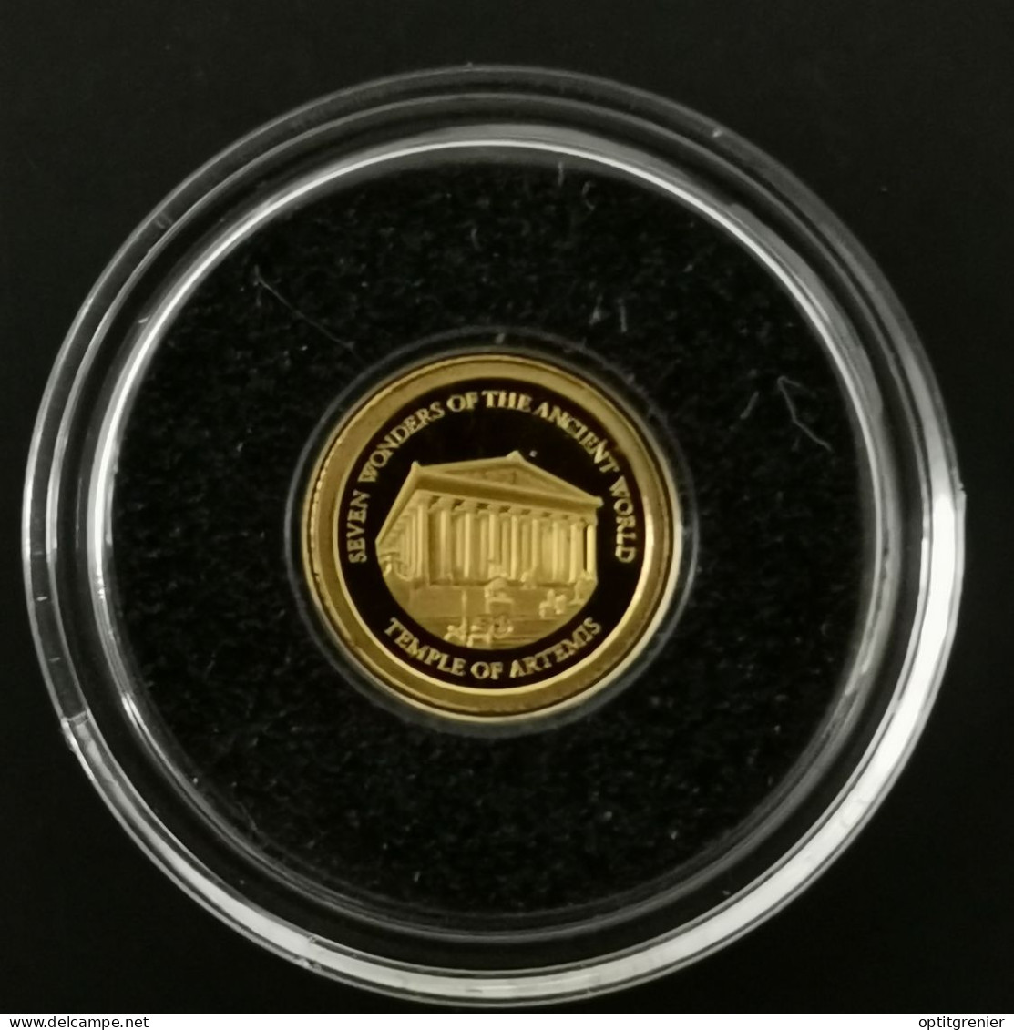 5 DOLLARS OR 2011 BE LE TEMPLE D'ARTEMIS ILES SALOMON / GOLD / 0.5g Or 585 + CERTIFICAT - Salomonen