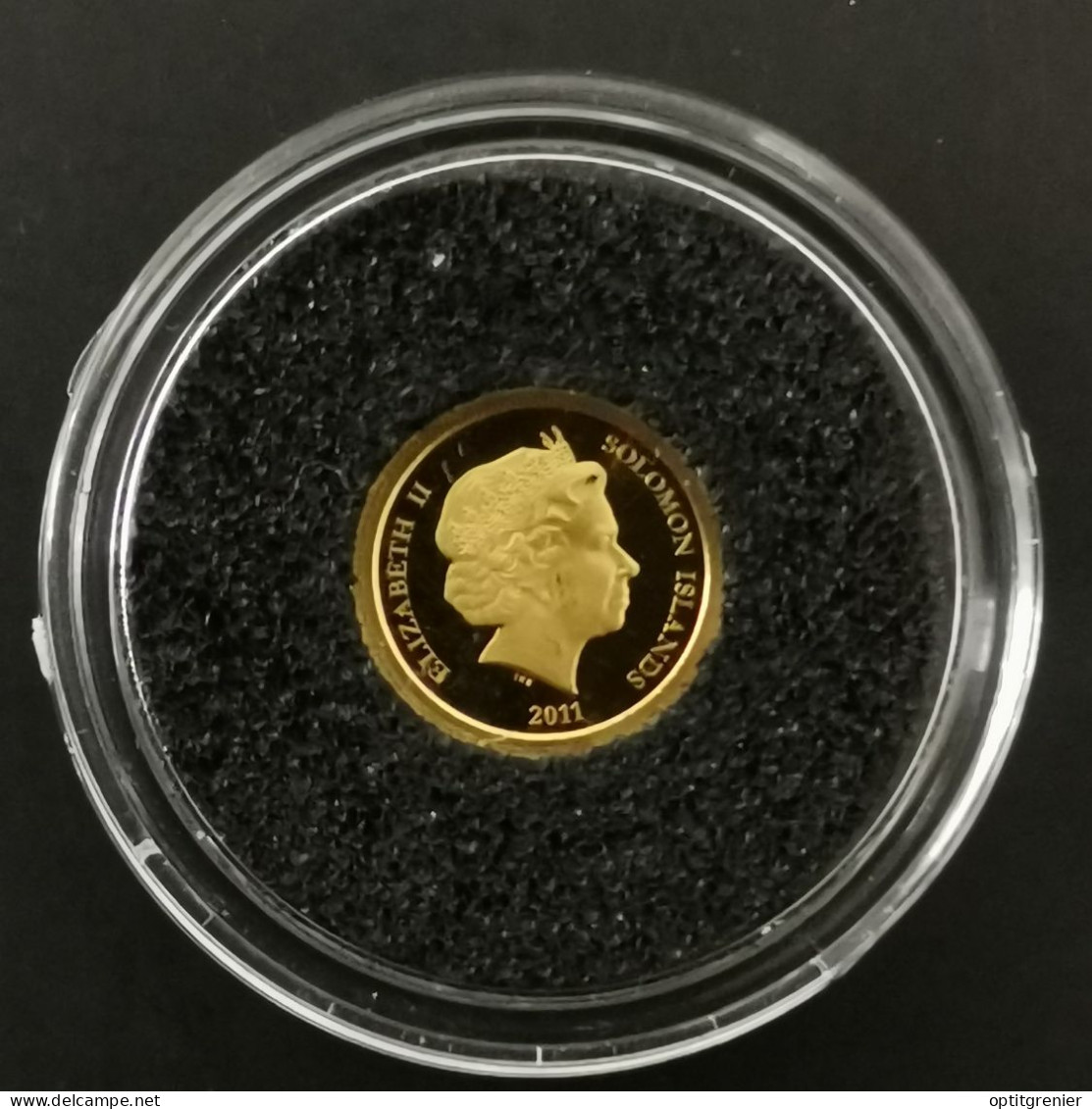 5 DOLLARS OR 2011 BE LE TEMPLE D'ARTEMIS ILES SALOMON / GOLD / 0.5g Or 585 + CERTIFICAT - Salomon