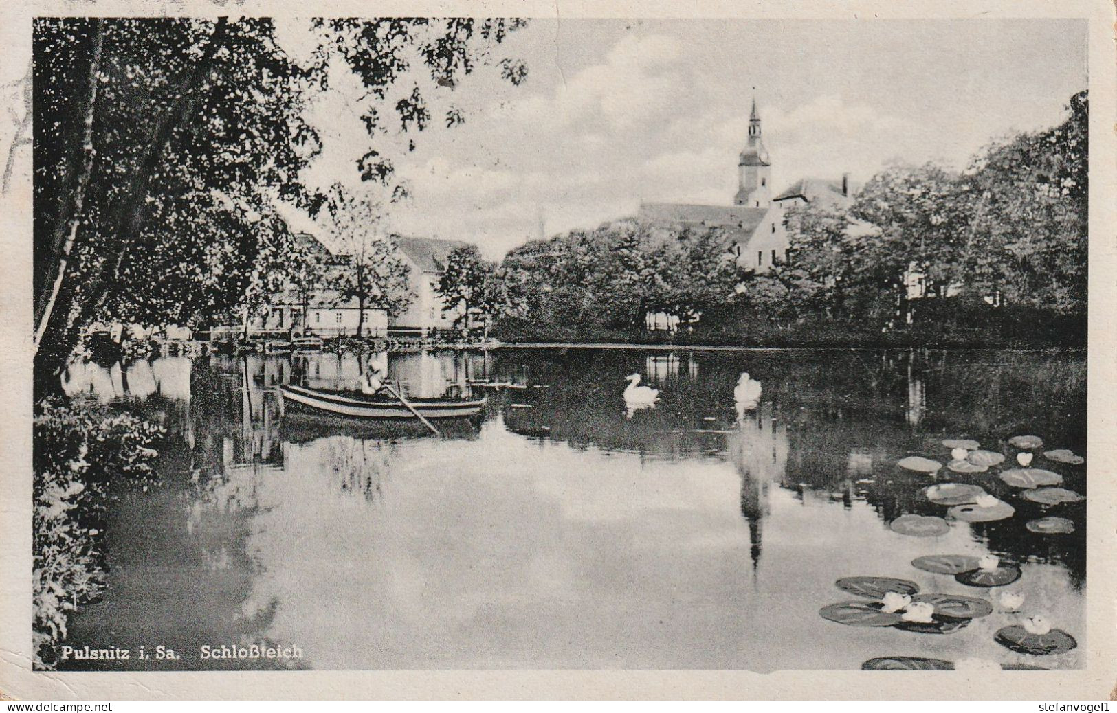 Pulsnitz  Gel. 1949  Schloßteich - Pulsnitz