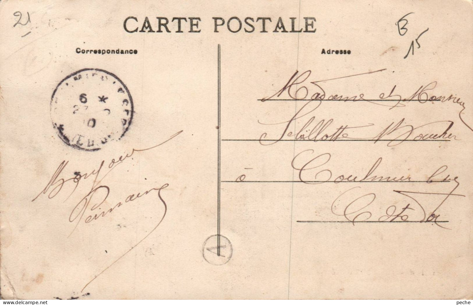 N°2598 W -cpa Villedieu -partie D'une Cour- Scierie- - Altri & Non Classificati