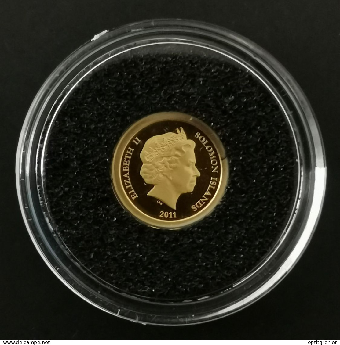 5 DOLLARS OR 2011 BE LE CHRIST REDEMPTEUR ILES SALOMON / GOLD / 0.5g Or 585 + CERTIFICAT - Solomon Islands