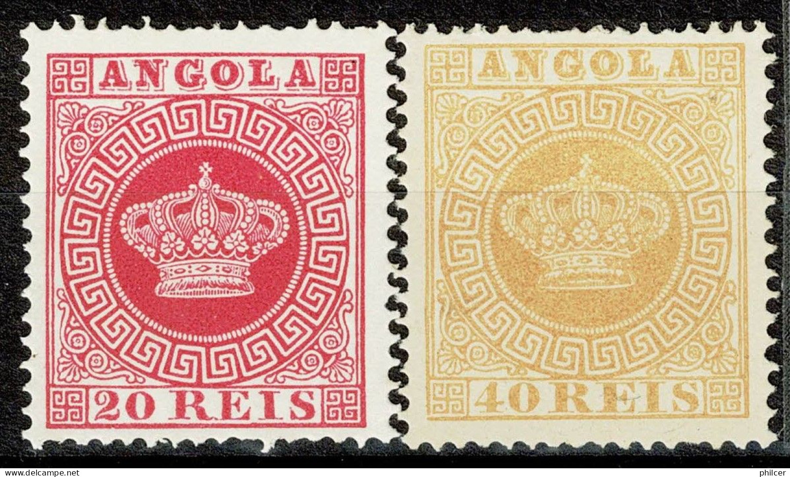 Angola, 1905, # 11, 13, Reprints, MNG - Angola