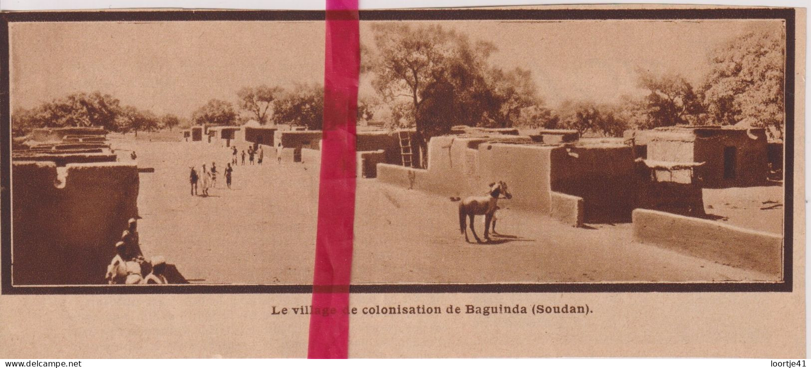 Baguinda Soudan - Village De Colonisation - Orig. Knipsel Coupure Tijdschrift Magazine - 1930 - Unclassified