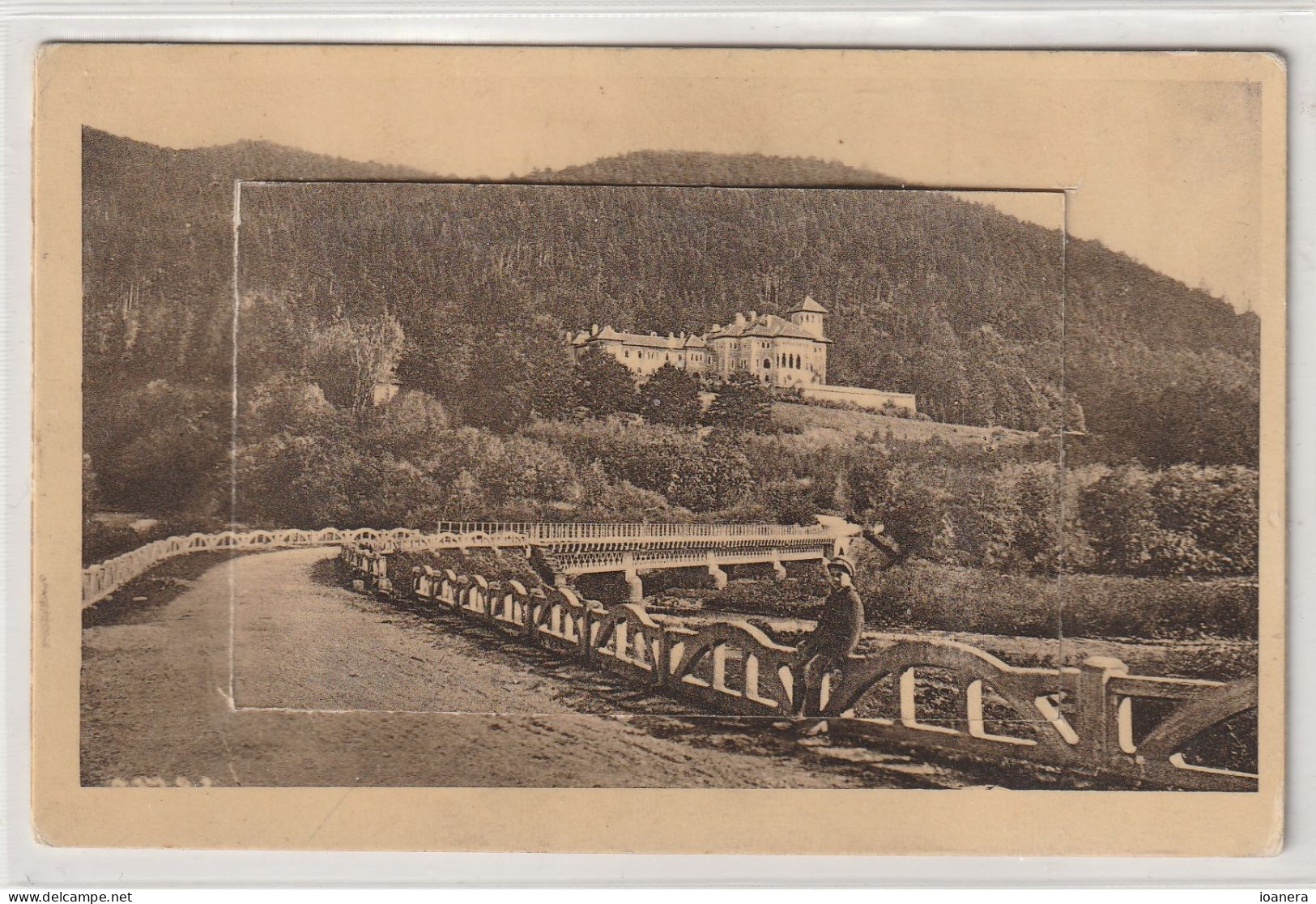 Busteni - Castelul Cantacuzino - (Carte Postala Cu Burduf) - Rumänien