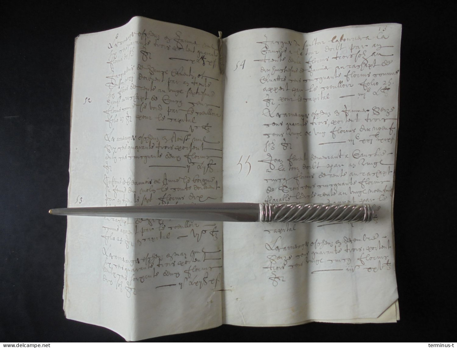 Manuscript AIRE-SUR-LA-LYS Anno 1643 (de Cavarel) - Manuscrits