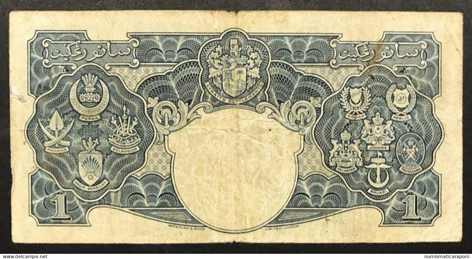 Malaya 1 Dollar 1941 Pick#11 LOTTO.369 - Malasia