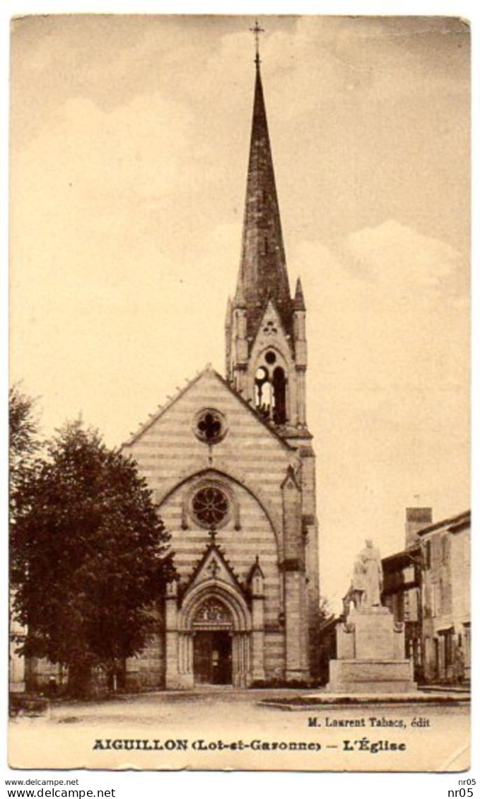 47  - AIGUILLON - L'Eglise   ( Lot Et Garonne ) - Andere & Zonder Classificatie