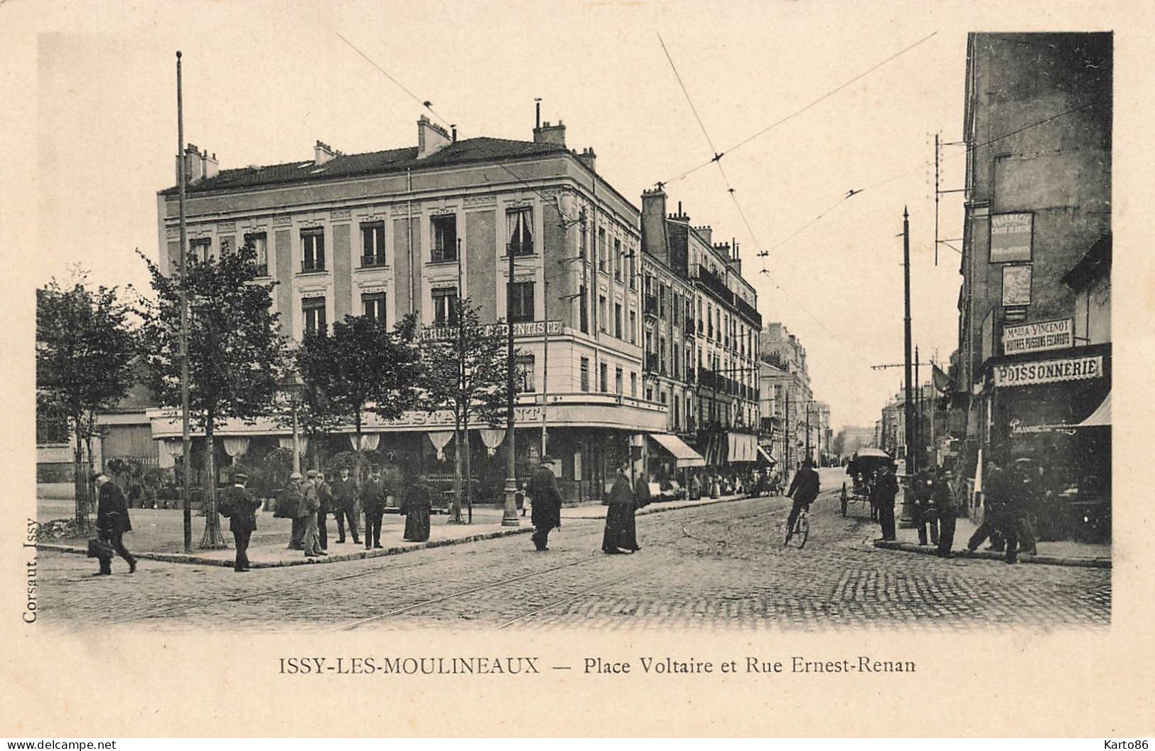 Issy Les Moulineaux * Place Voltaire Et Rue Ernest Renan * Poissonnerie - Issy Les Moulineaux