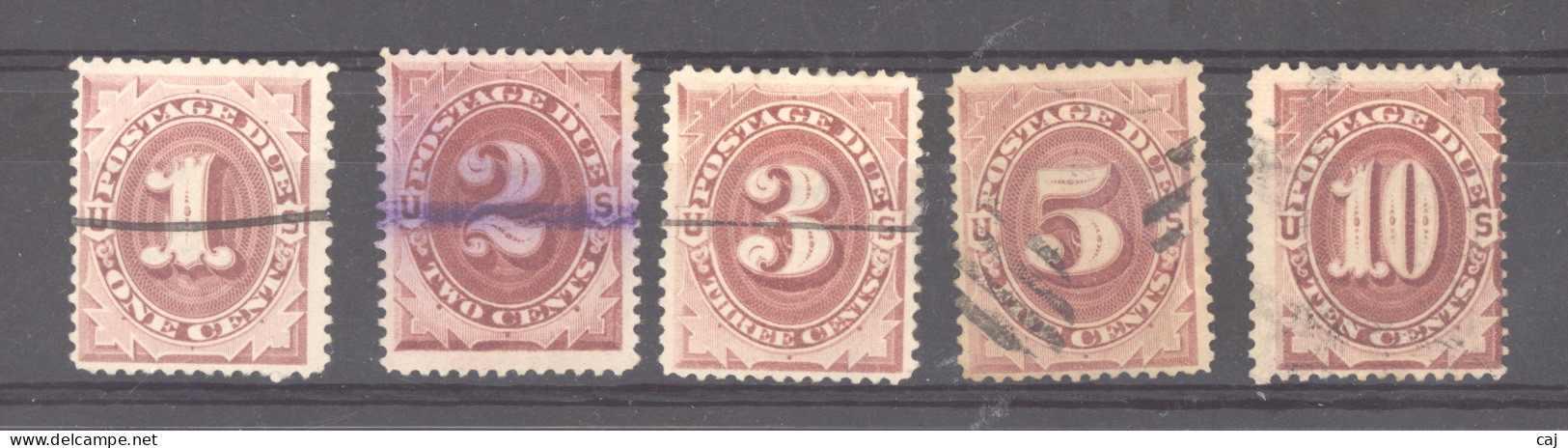 USA  -  Taxes  :  Yv  15-19  (o) - Postage Due