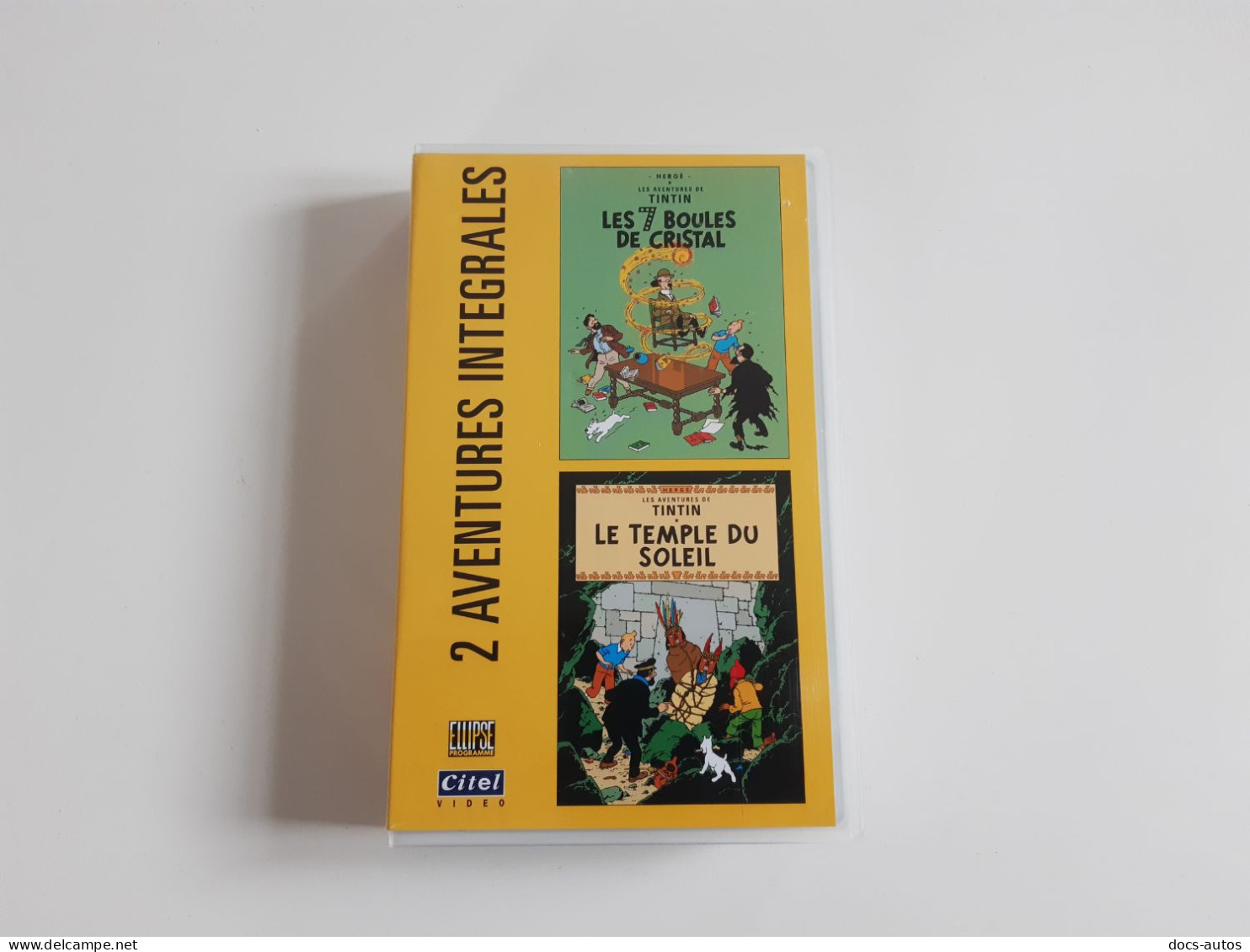 Cassette Vidéo VHS Les Aventures De Tintin - Les 7 Boules De Cristal - Le Temple Du Soleil - Animatie