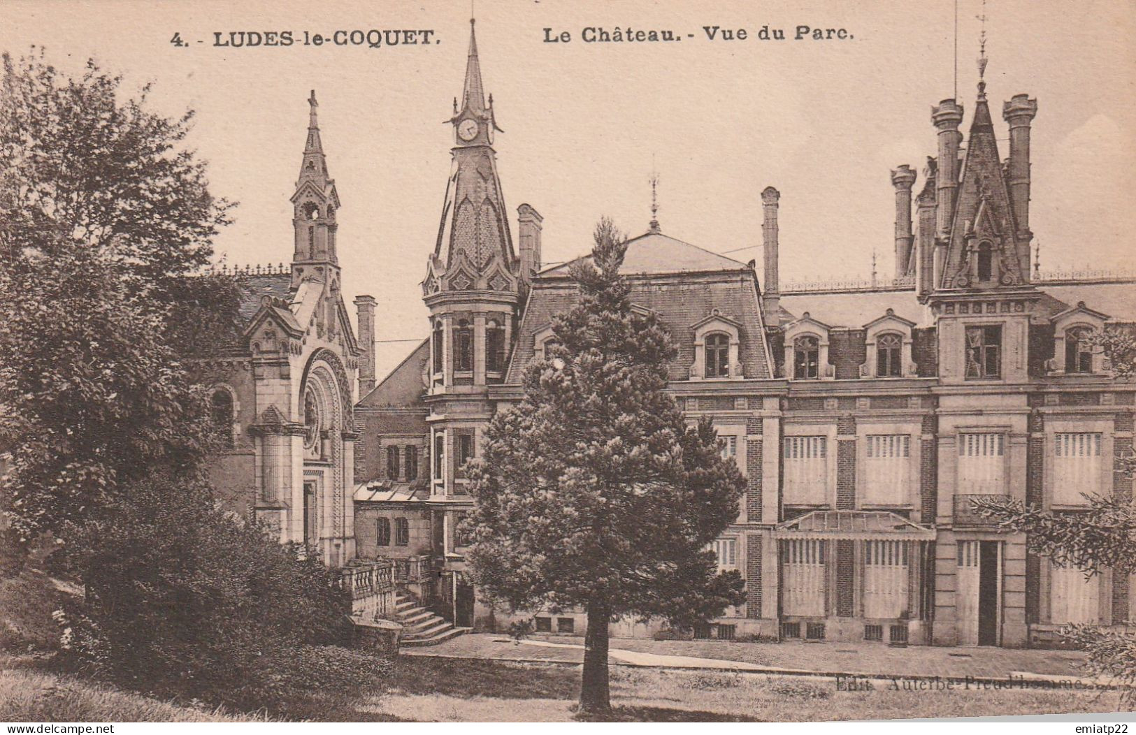 LUDES  Le Château Vue Du Parc - Andere & Zonder Classificatie