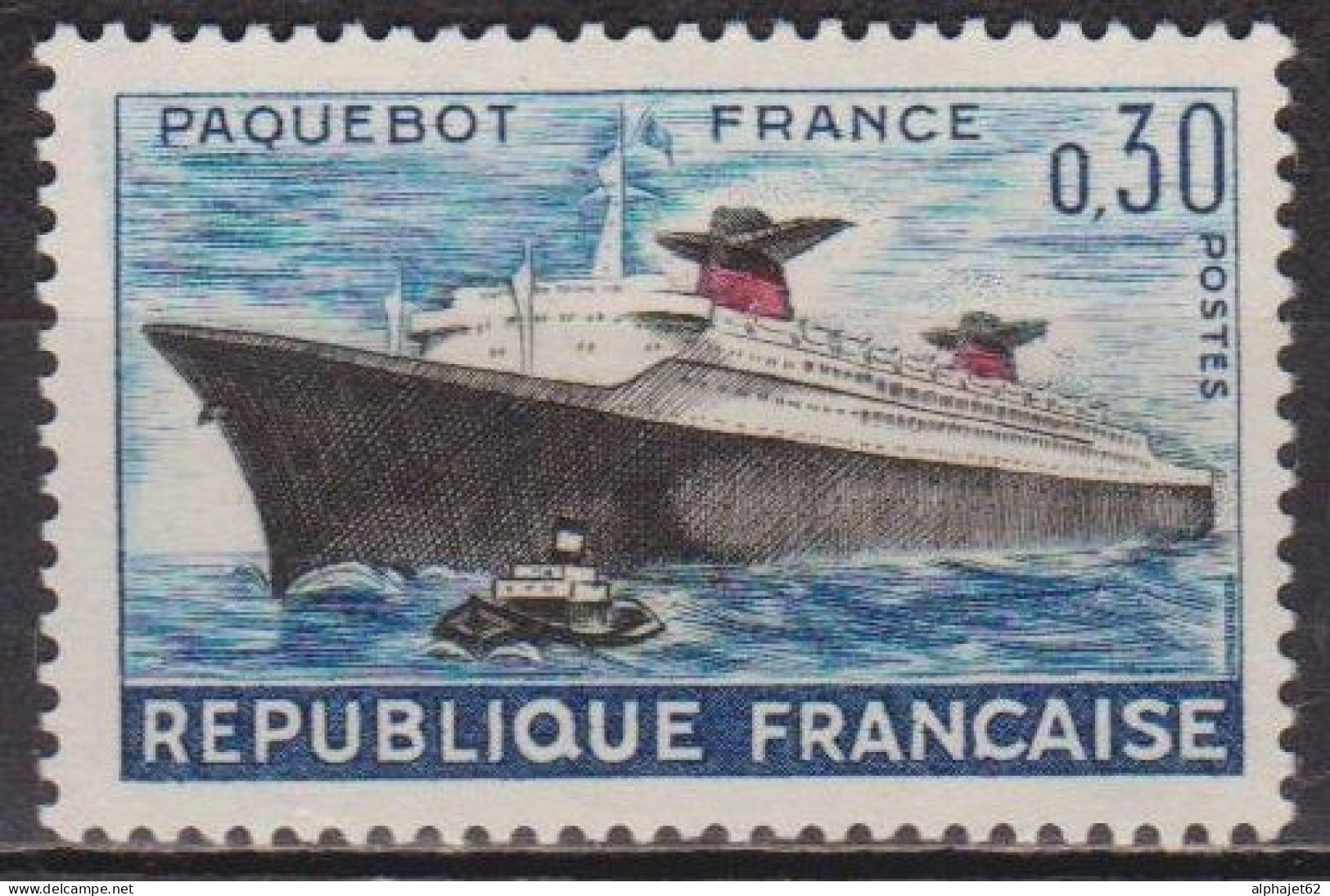 Transport, Marine - FRANCE - Paquebot France - N° 1325 * - 1962 - Nuovi