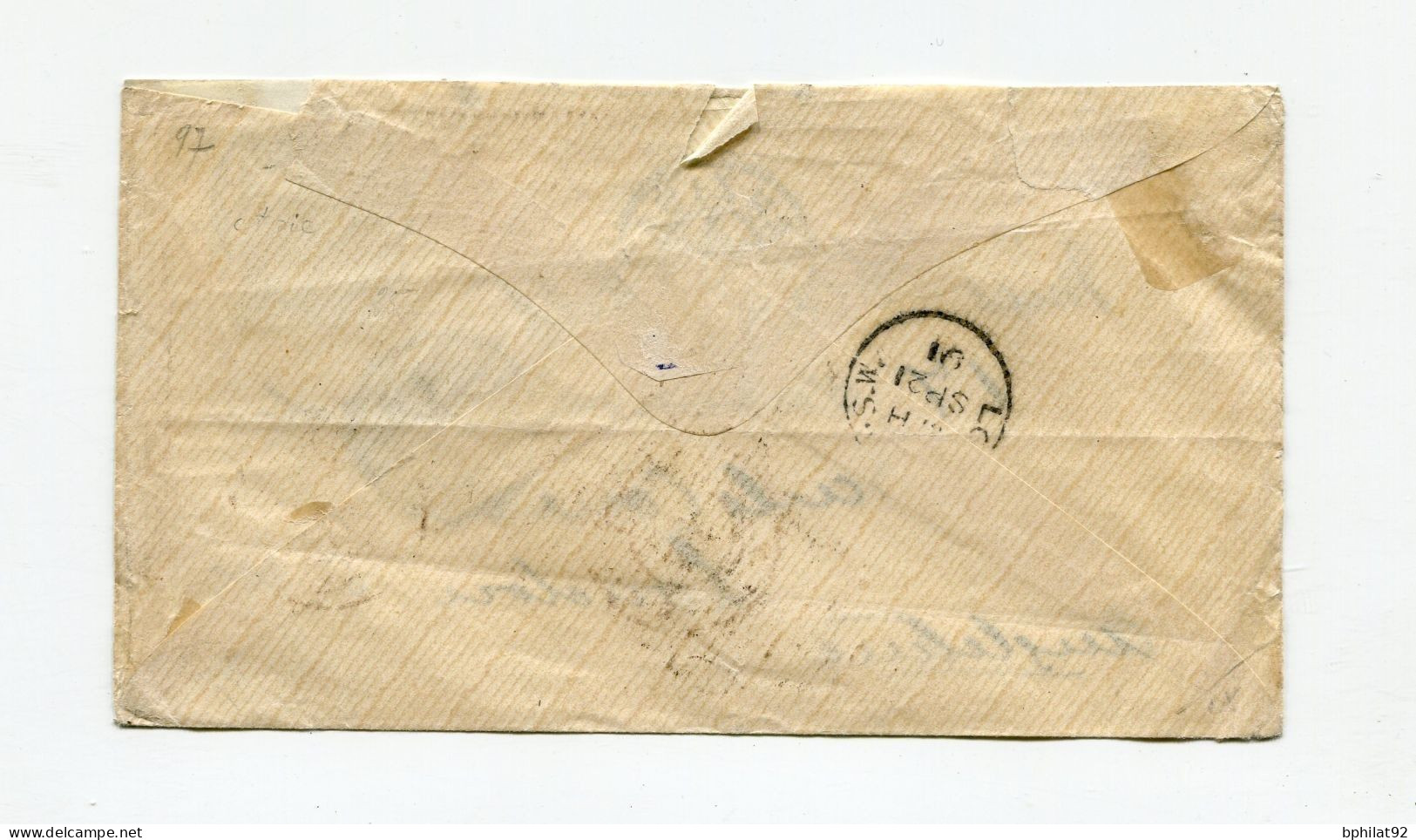 !!! LETTRE DE ZANZIBAR DE 1891 POUR LONDRES - Cartas & Documentos