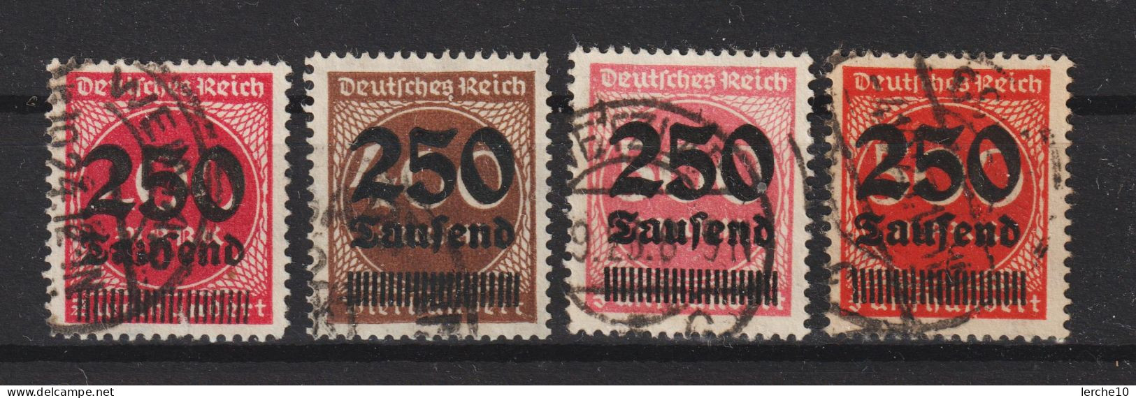 MiNr. 292, 294, 295, 296 Gestempelt, Geprüft  (0721) - Used Stamps