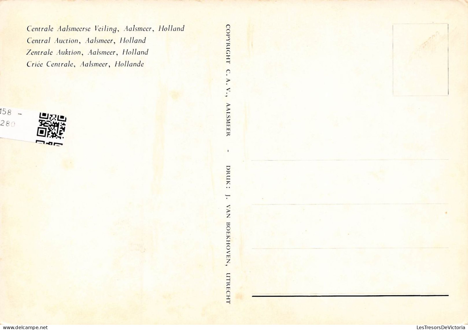 PAYS-BAS - Central Auction - Aalsmeer - Holland - Animé - Vue Générale - Carte Postale - Aalsmeer
