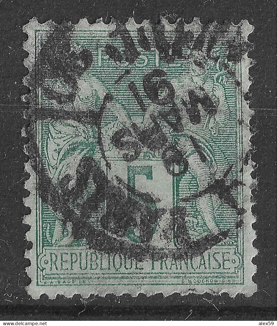 Lot N°41 N°75, Oblitéré Cachet à Date PARIS JOURNAUX PP30 Bd DIDEROT - 1876-1898 Sage (Type II)