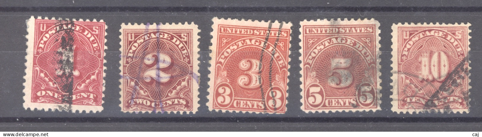 USA  -  Taxes  :  Yv  29-33  (o) - Postage Due