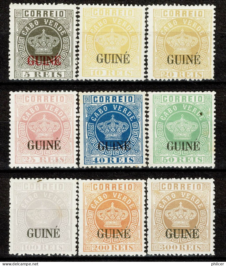 Guiné, 1885, # 10/8, Reprints, MNG - Portuguese Guinea