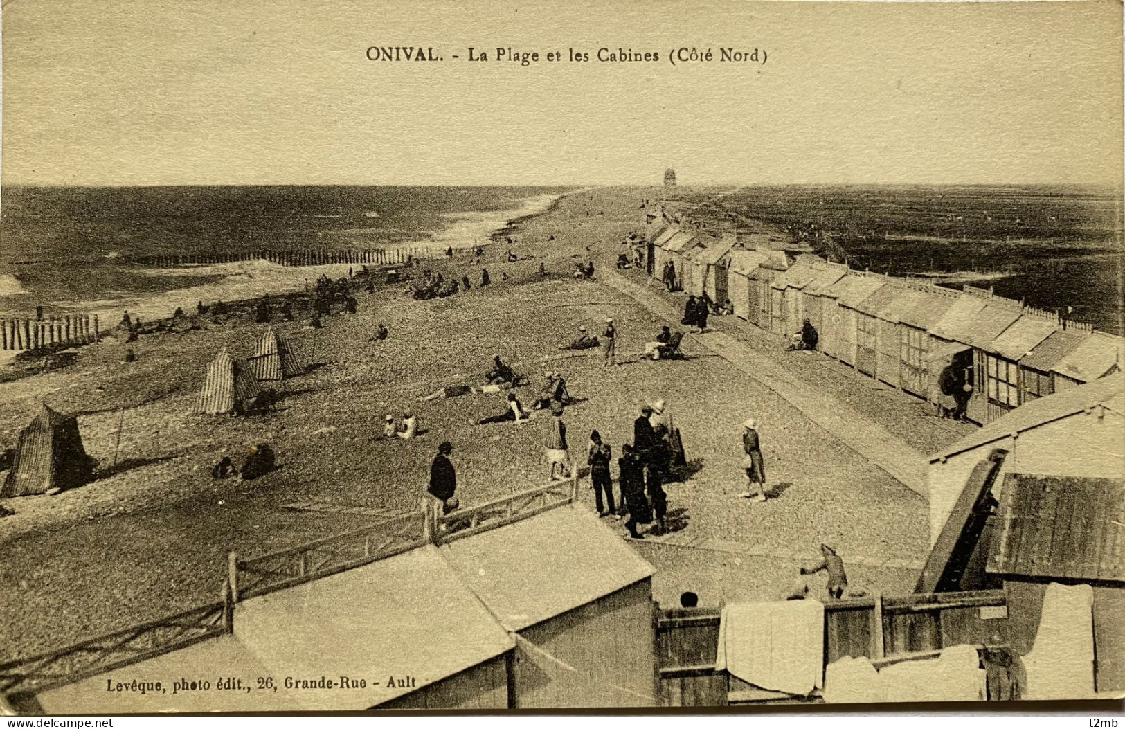 CPA (Somme) - ONIVAL - La Plage Et Les Cabines (Côté Nord) - Onival