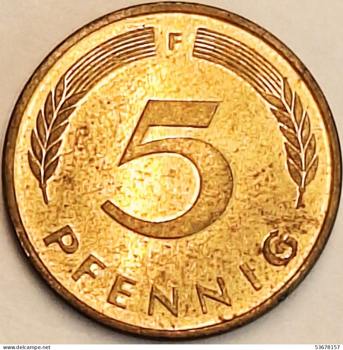 Germany Federal Republic - 5 Pfennig 1993 F, KM# 107 (#4619) - 5 Pfennig