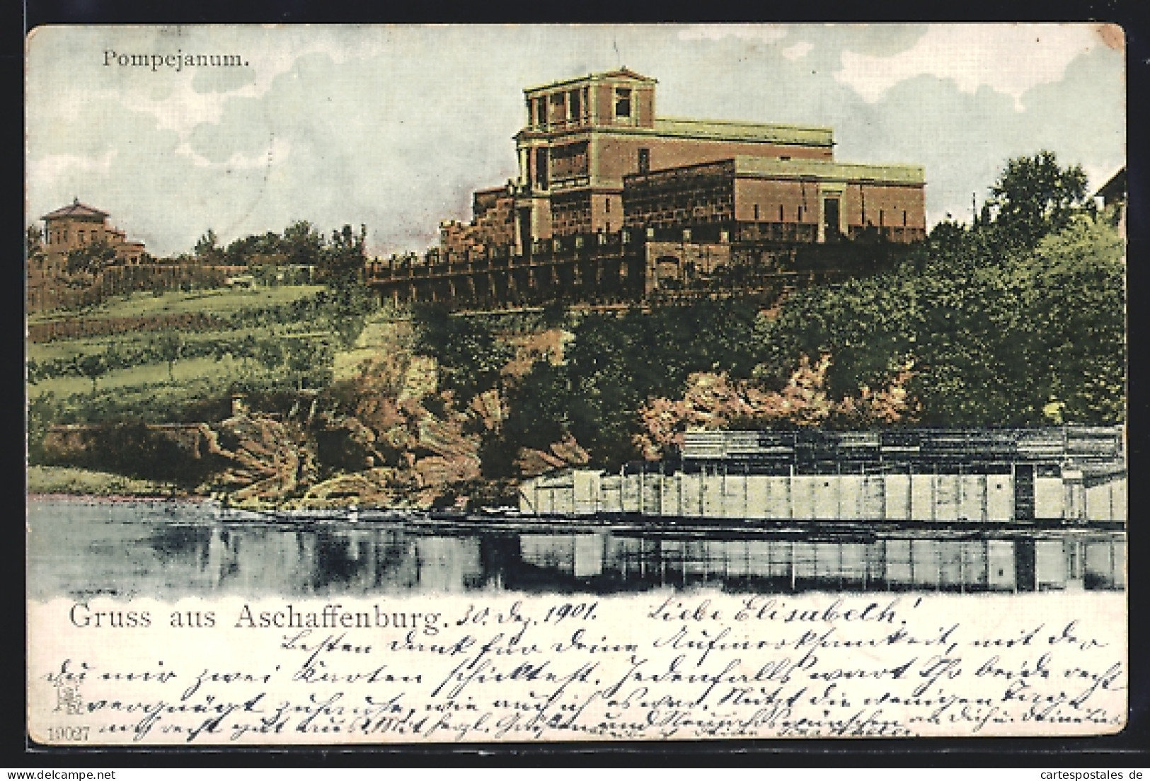 AK Aschaffenburg, Ansicht Vom Pompejanum  - Aschaffenburg