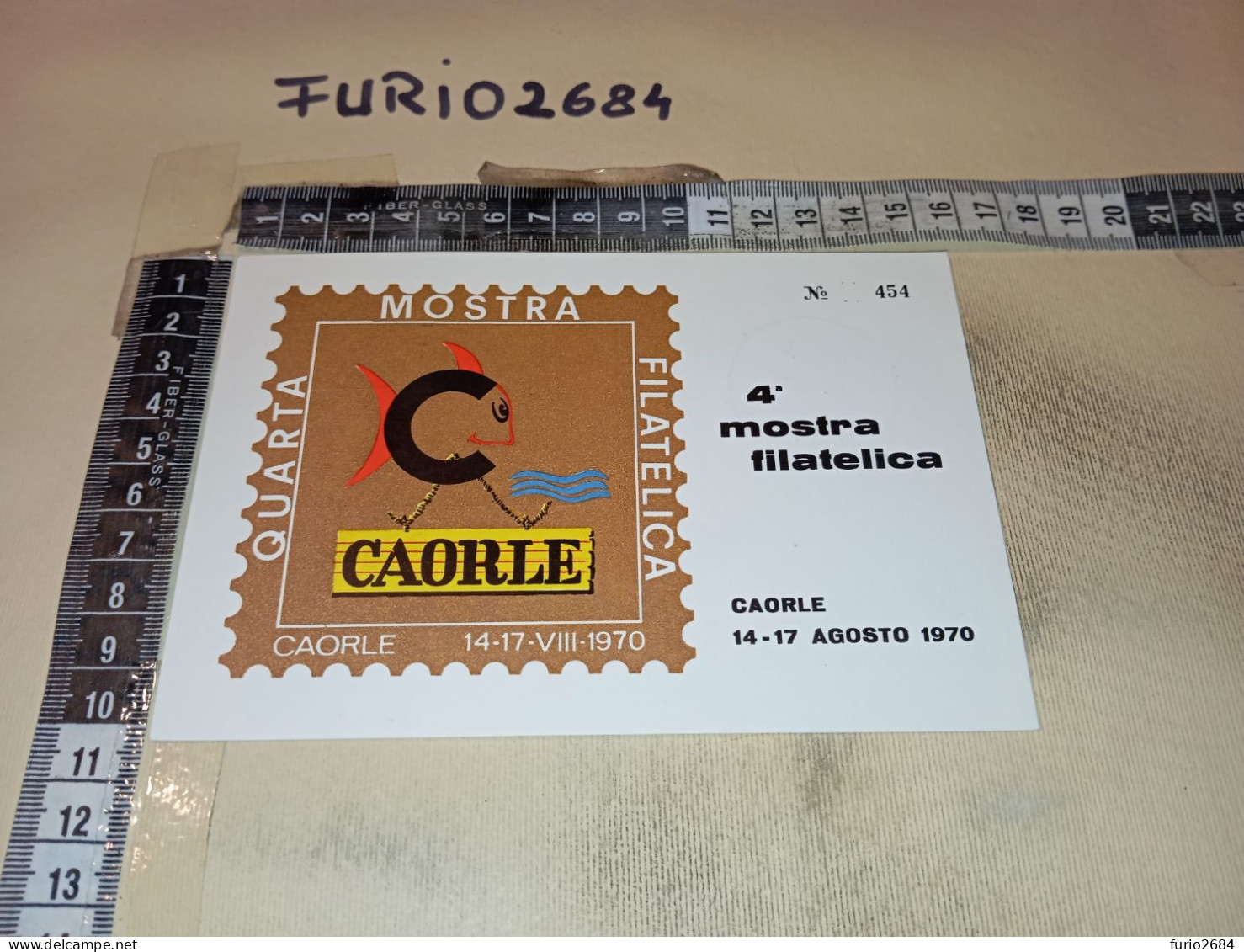 MX00277 CAORLE 1970 TIMBRO ANNULLO IV° MOSTRA FILATELICA - 1961-70: Marcophilia