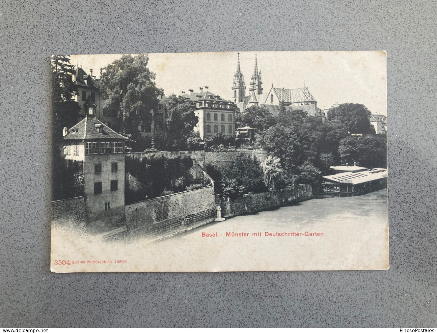 Basel - Munster Mit Deutschritter-Garten Carte Postale Postcard - Bâle