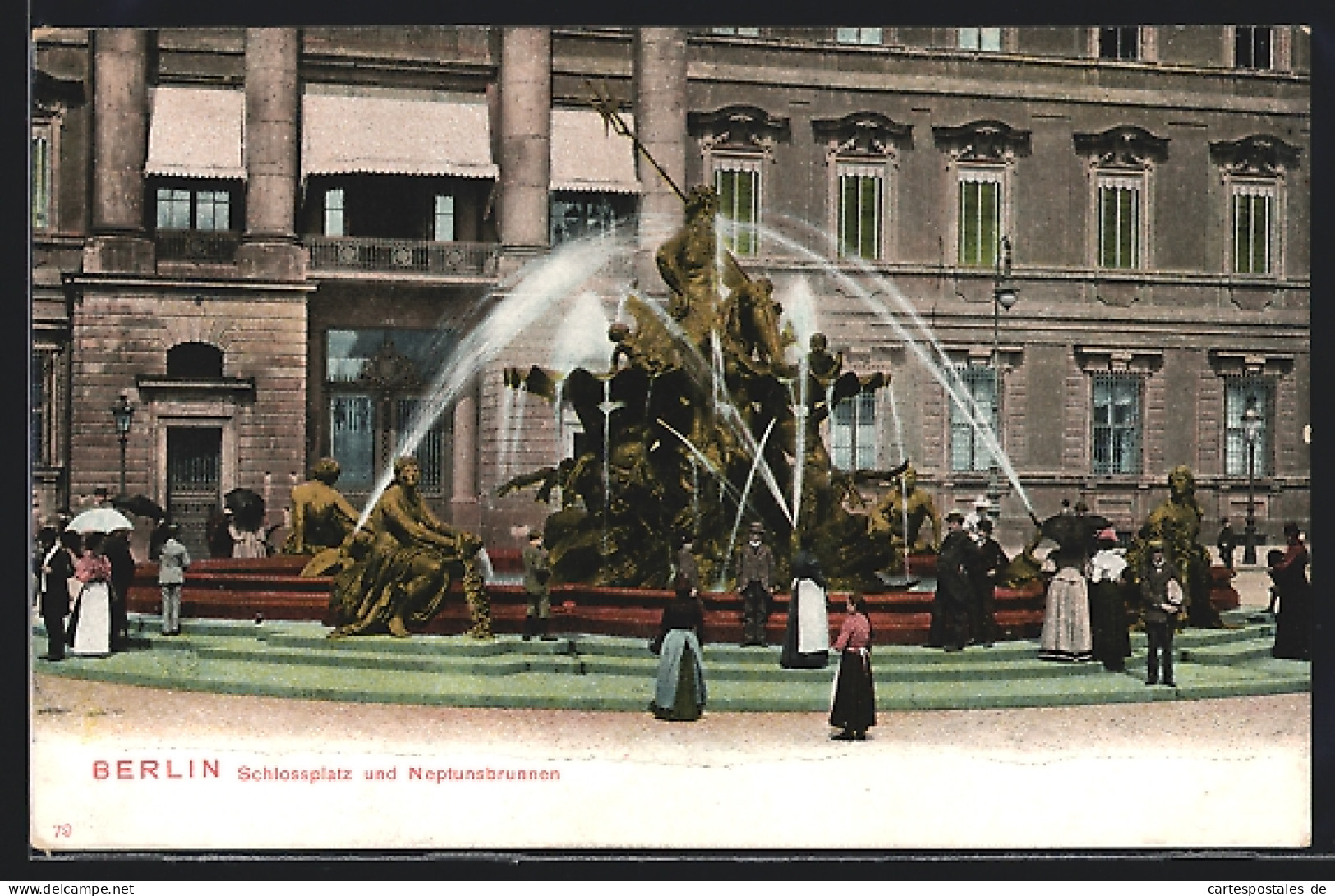 AK Berlin, Schlossplatz Und Neptunsbrunnen  - Mitte