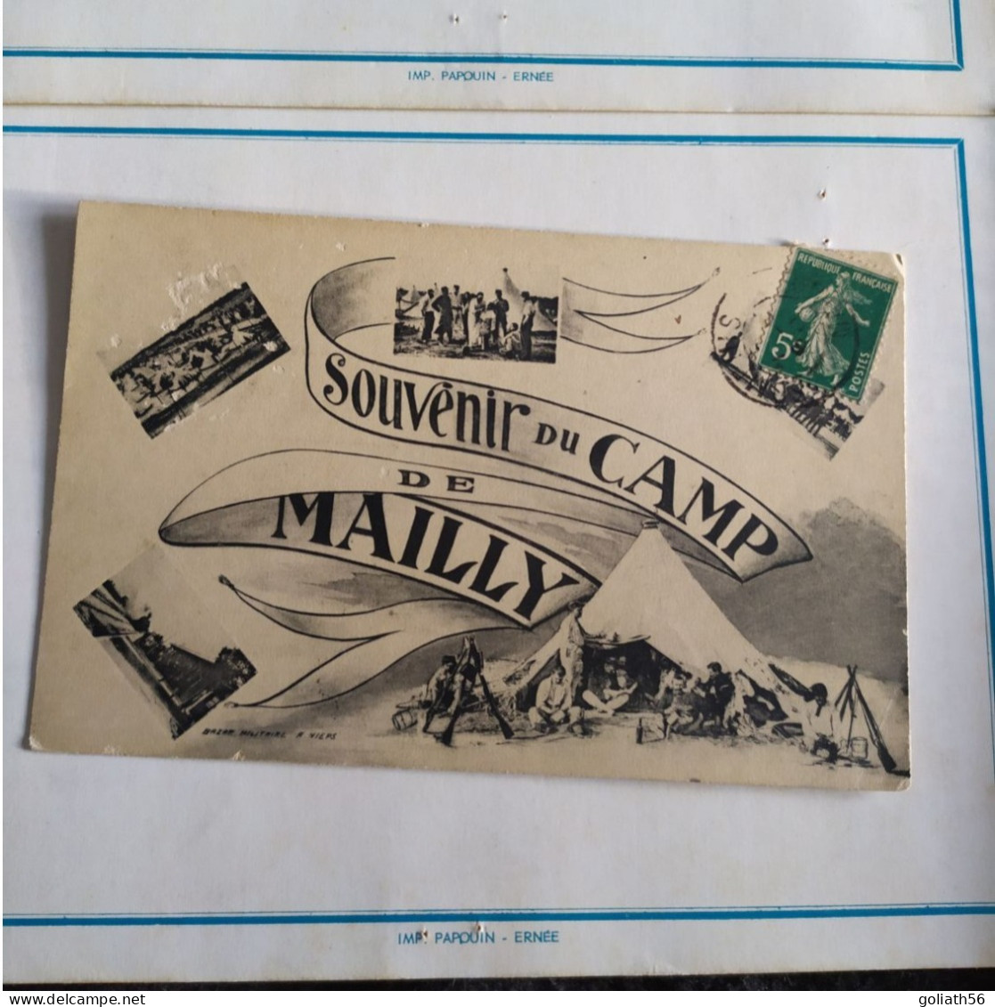 CPA Souvenir Du Camp De Mailly - Daté 1911 - Kasernen