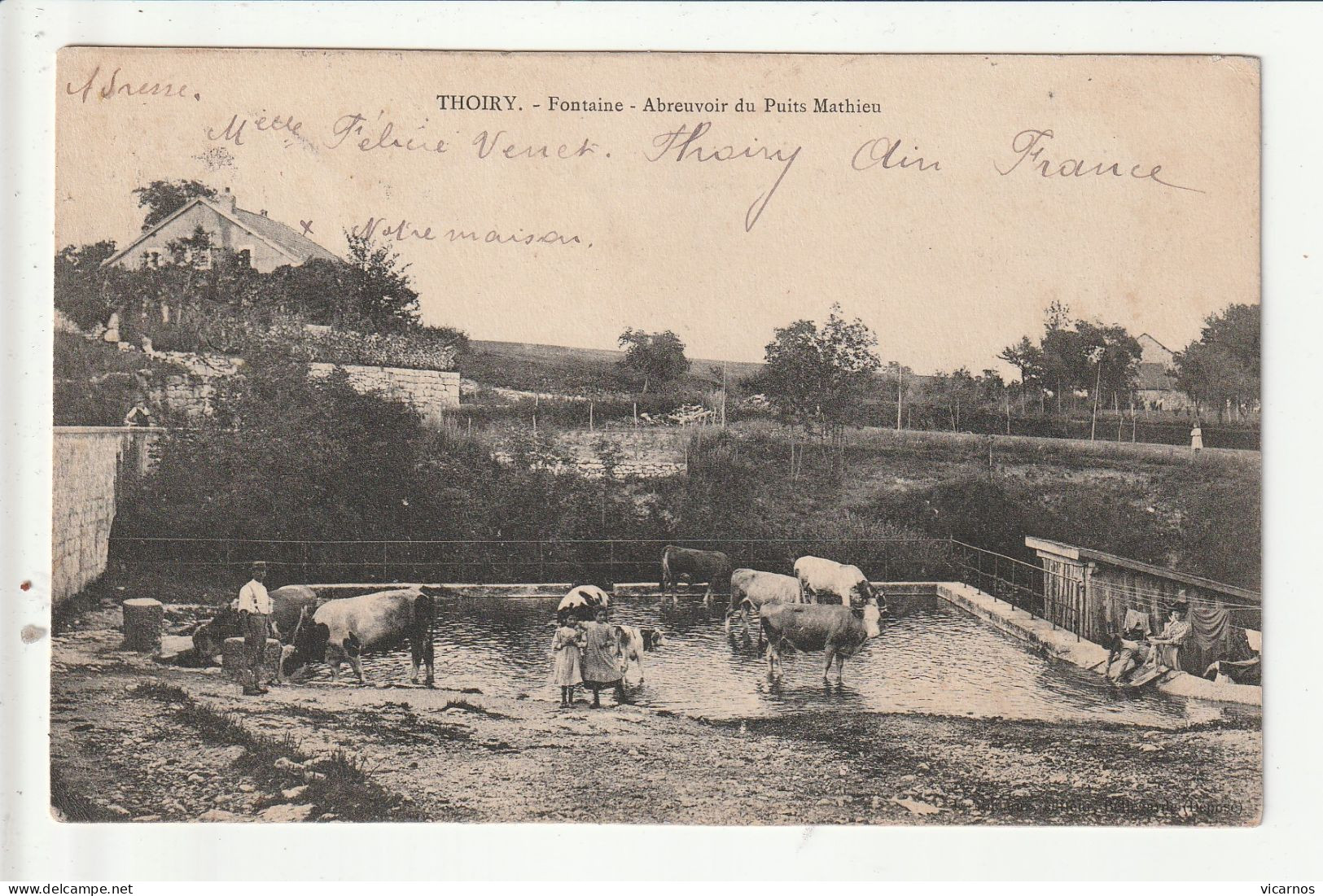 CP 01 THOIRY Fontaine Abreuvoir Du Puits Mathieu - Ohne Zuordnung