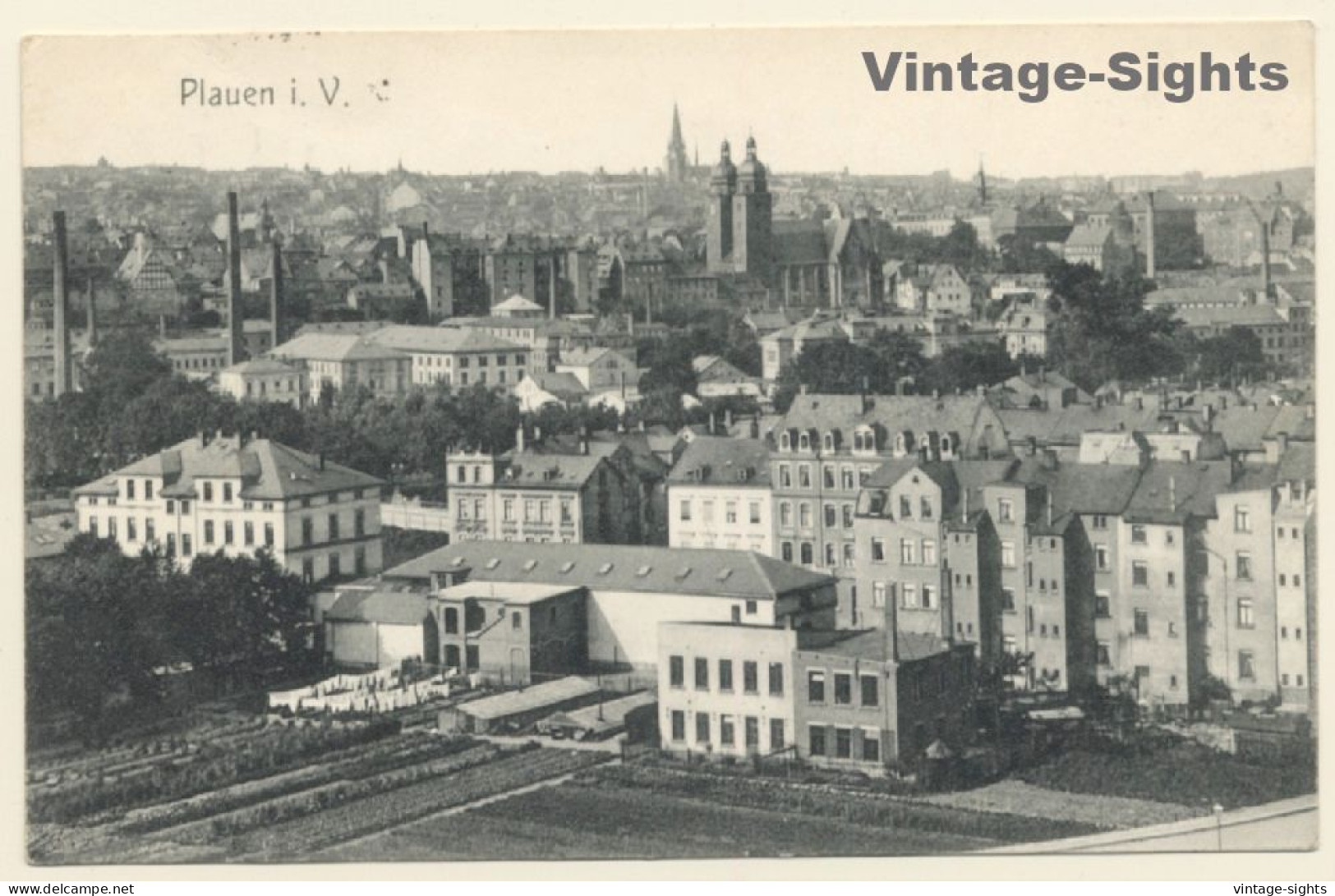 Plauen Im Vogtland: Total View - Church (Vintage PC 1908) - Plauen