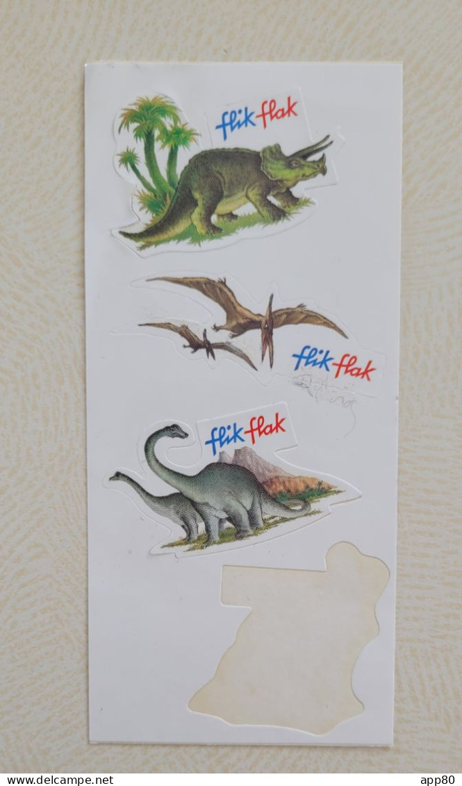 Autocollants Vintage Flik-flak Dinosaures - Stickers