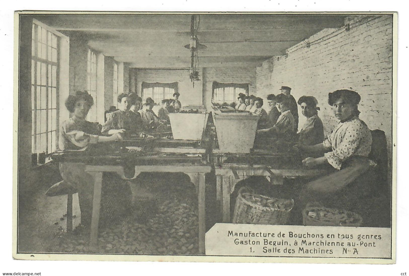 Marchienne-au-Pont  Charleroi  Manufacture De Bouchons   Gaston Beguin N° 2  Salle Des Machines N° A - Charleroi