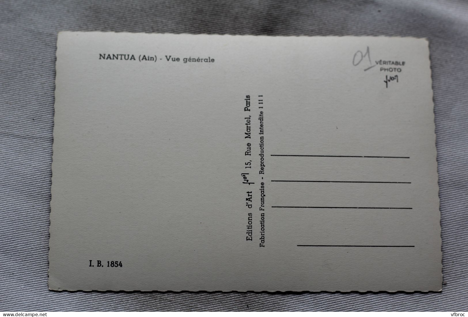 N774, Cpm, Nantua, Vue Générale, Ain 01 - Nantua