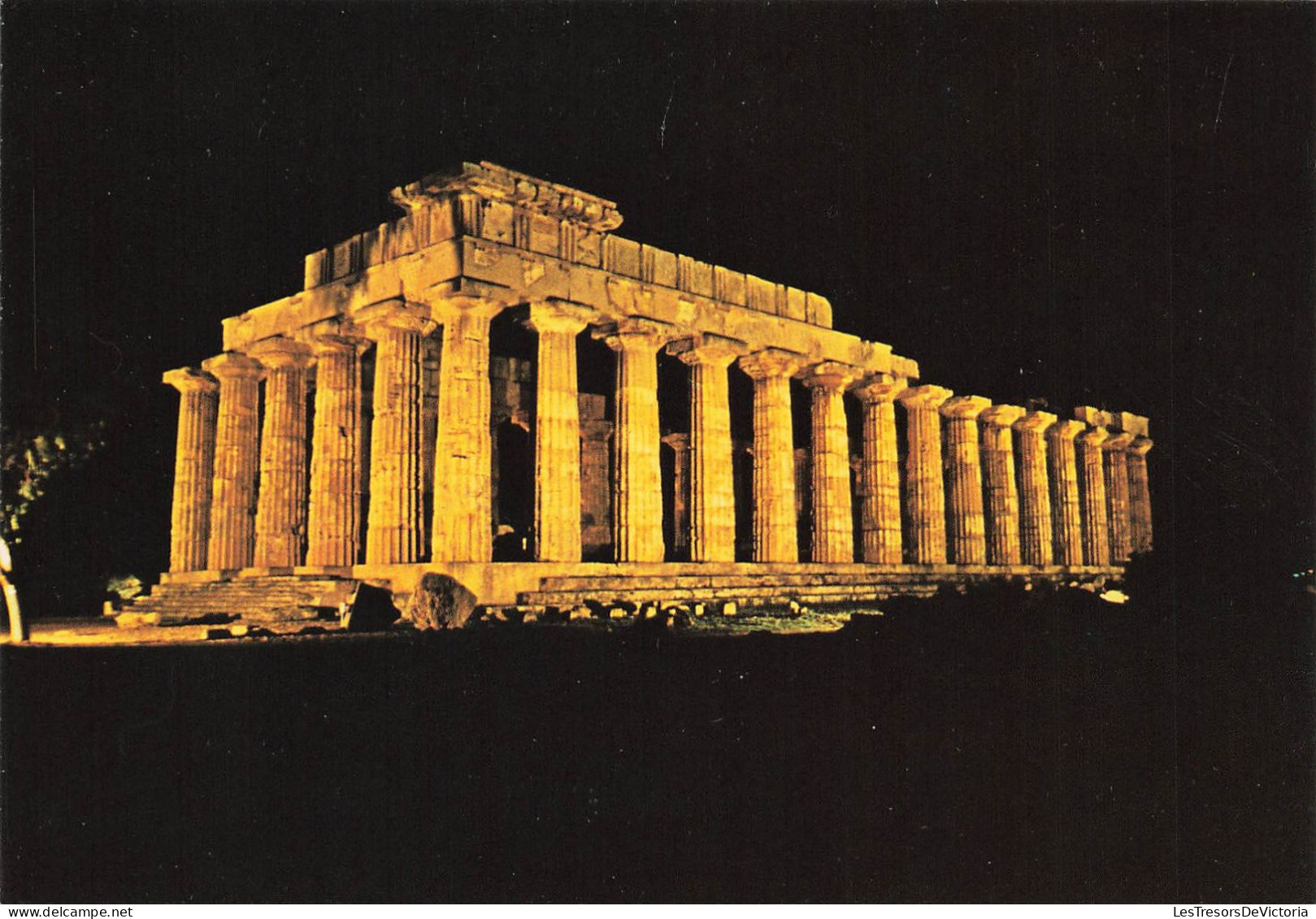 ITALIE - Selinunte - Tempio E - Di Notte - Colorisé - Carte Postale - Altri & Non Classificati