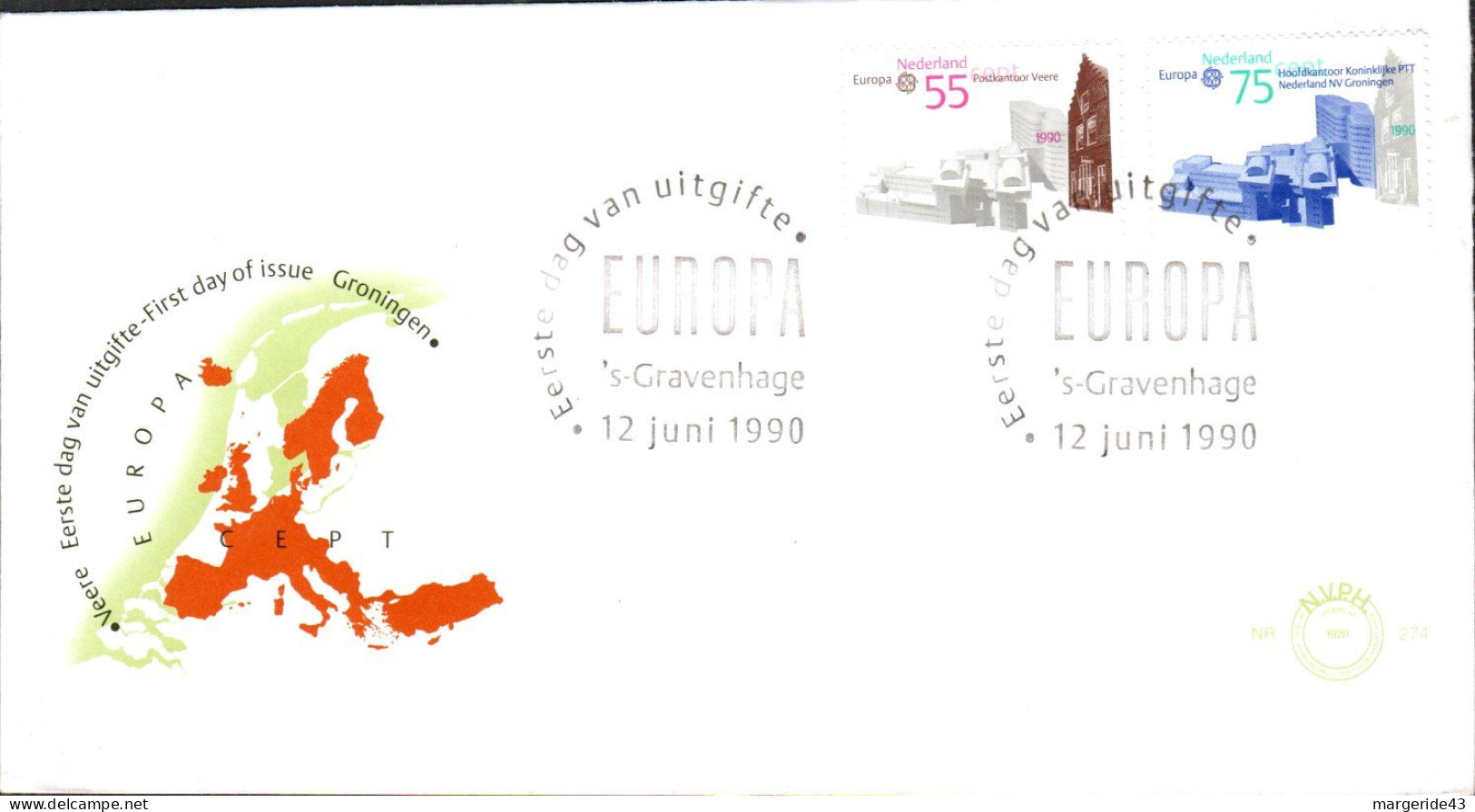 PAYS BAS LOT DE 88 FDC ET ENTIERS NEUF