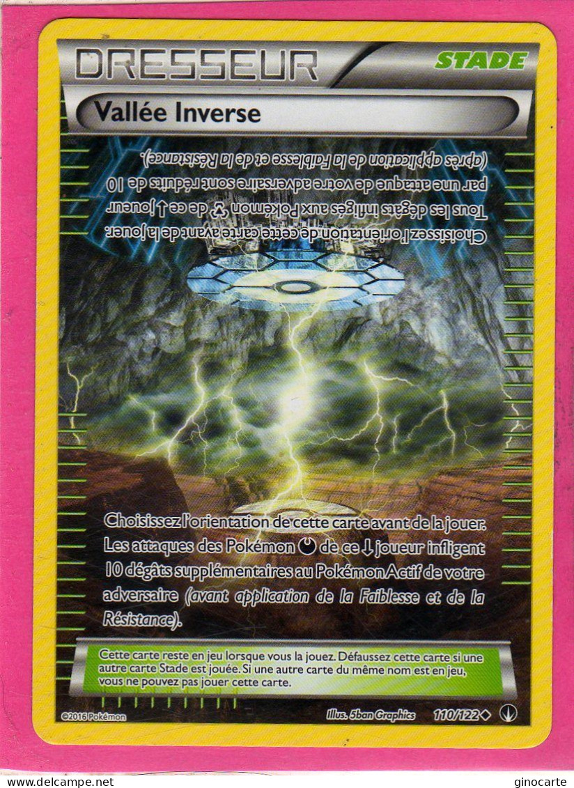 Carte Pokemon Francaise 2016 Xy Rupture Turbo 110/122 Vallée Inverse Neuve - XY