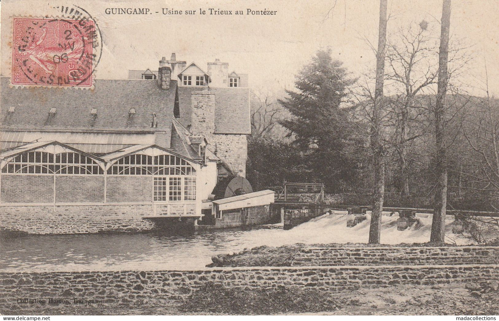 Guingamp (22 - Côtes D'Armor)  Usine Sur Le Trieux Au Pontézer - Guingamp