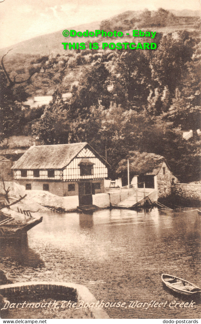 R418893 Dartmouth. The Boathouse. Warfleet Creek. Peacock Series. No. 323P - Monde