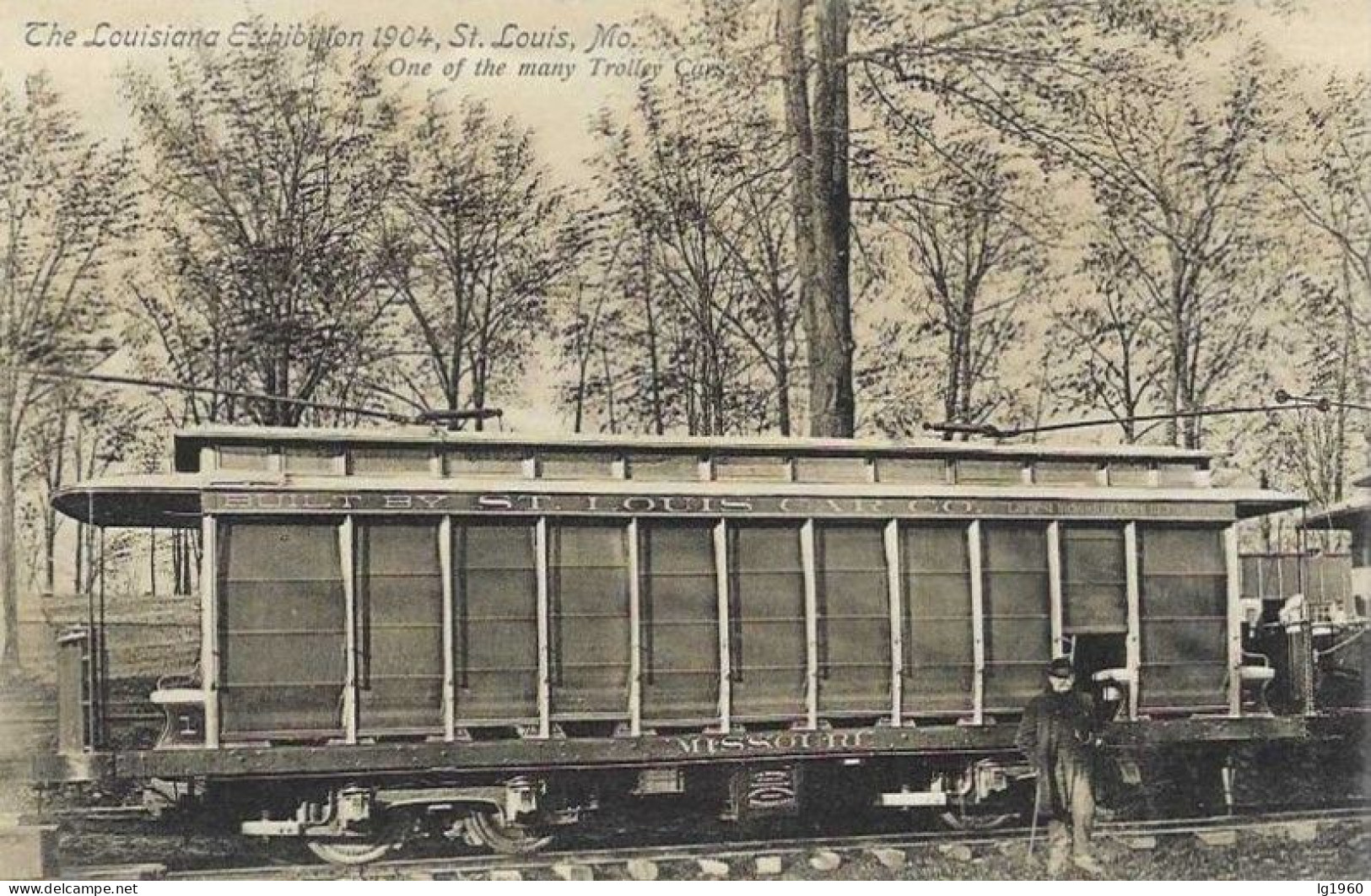 The Louisiana Exhibition 1904 - Saint Louis - One Of Many Trolley Cars - Card In Very Good Condition! - St Louis – Missouri