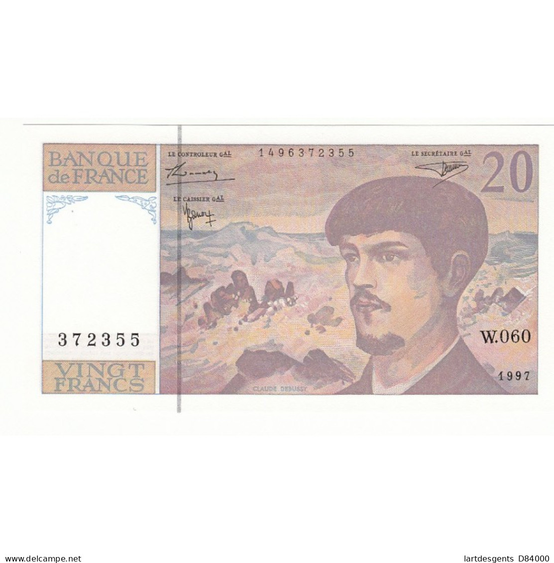 20 FRANCS DEBUSSY 1997 NEUF  Fayette 66ter.2  Alph W.060 - 20 F 1980-1997 ''Debussy''